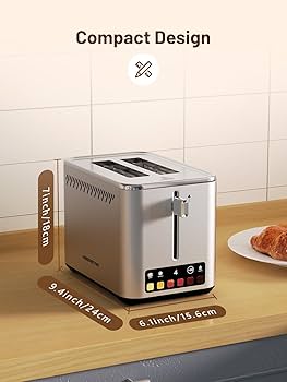 Amazon.com: KEENSTAR Touch Screen 2-Slice Toaster with 6