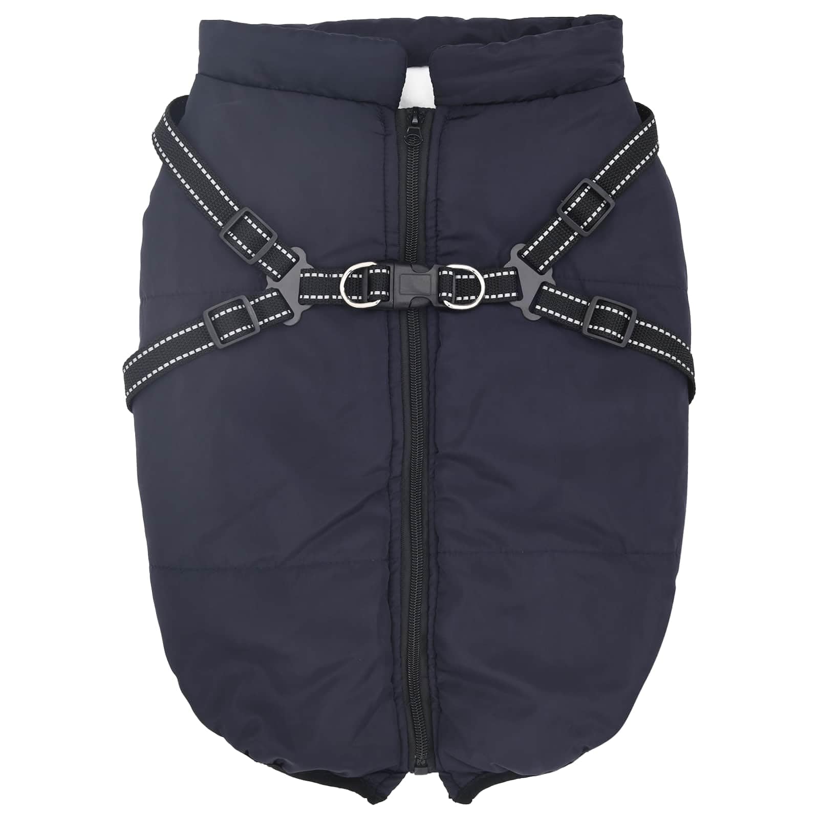 Manteau pour chien bleu marine L44 polaire et polyester