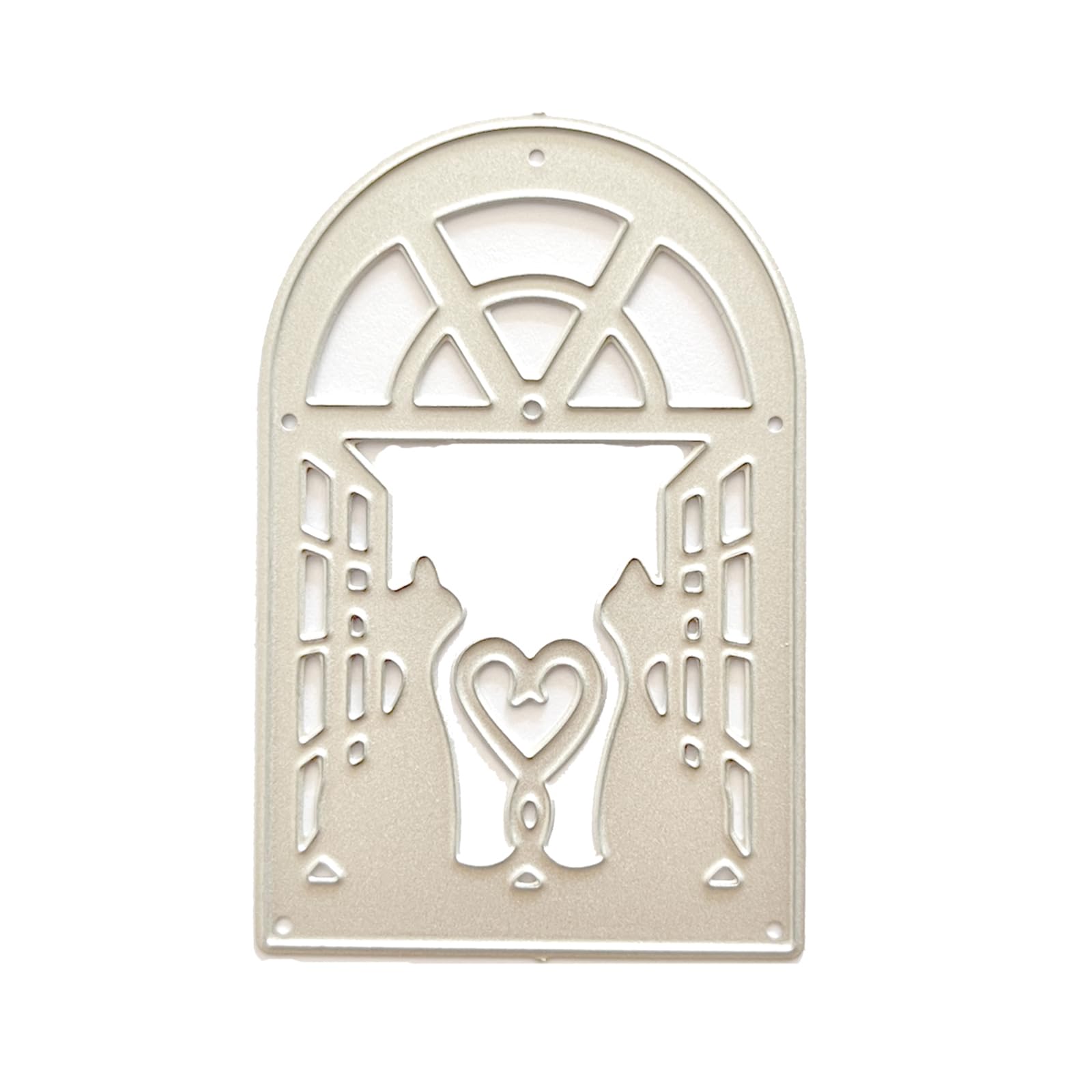 Jazuaiao Metal Die Cuts Catgate Embossing Stencil Cutting Dies for Card Making Scrapbooking Paper Craft Template Metal Cutting Dies
