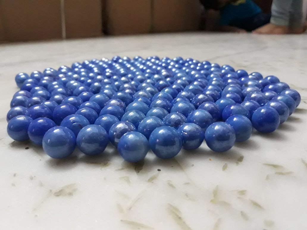 B&B E-Mart 100 Shiny Blue Colour Marbles