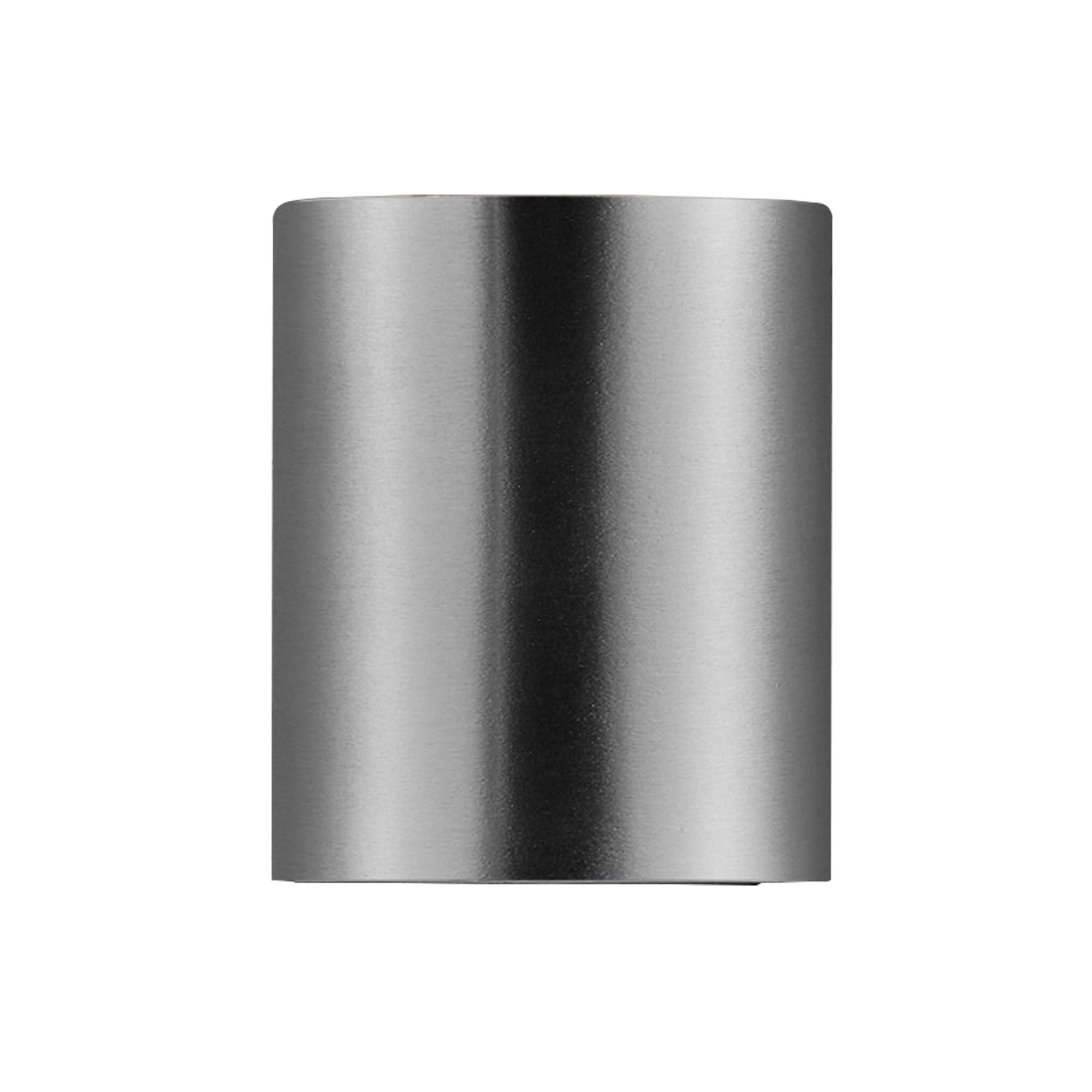 Nordlux CANTO 2 Wandleuchte Edelstahl, LED, 10.6W, 500 Lumen, IP44, Up- & Downlight, 3000K, 30.000 Stunden Lebensdauer, Inklusive 4 Lichteffekte, Modernes Design