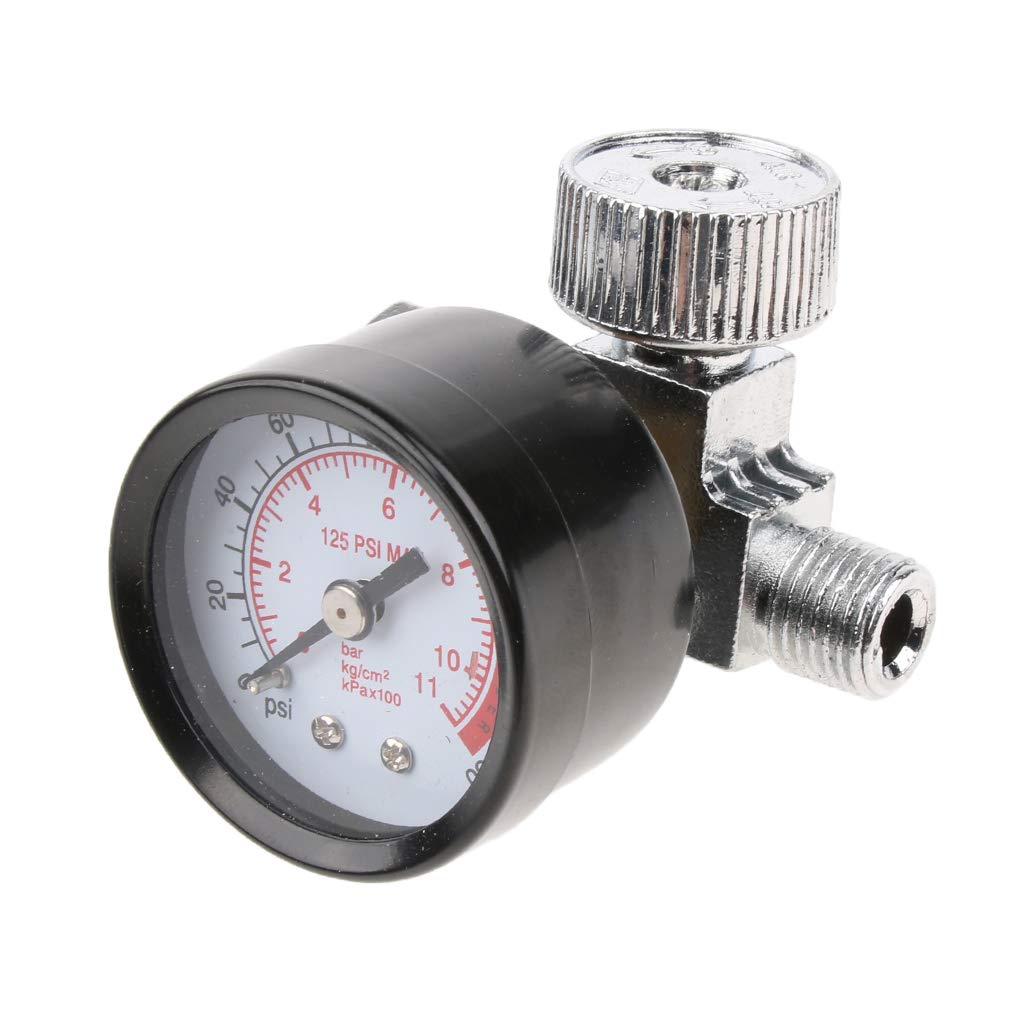 1 4" Spray Air Regulator with Pressure Gauge and Valve Pressure Switch-image-46