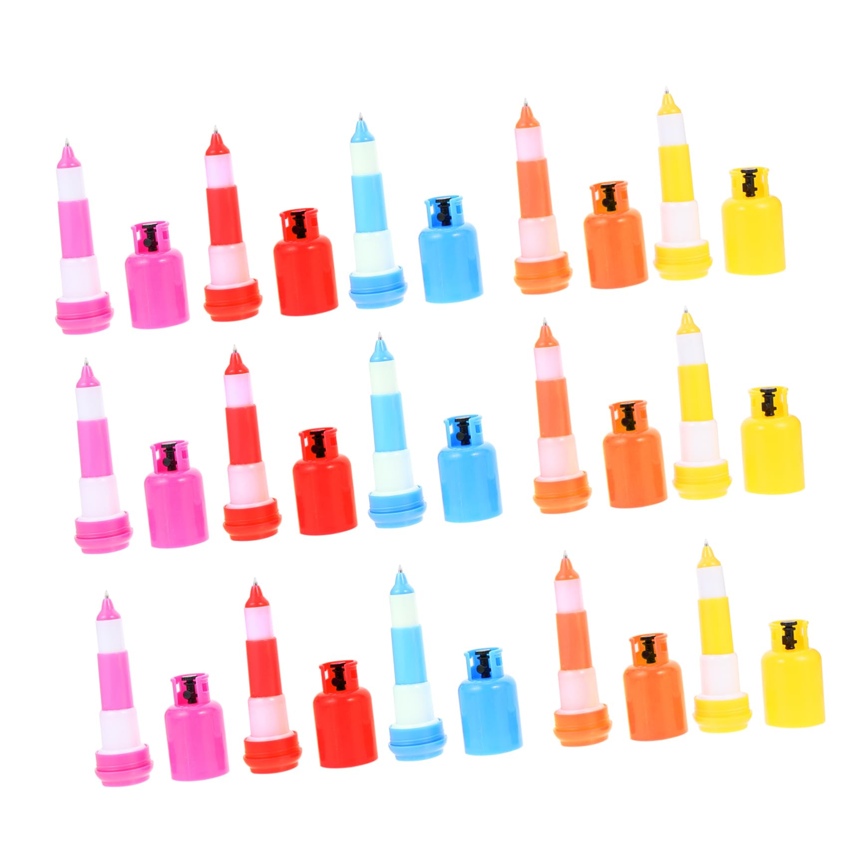 2 Set Penna A Sfera Per Serbatoio Di Gas Evidenziatori Multi Gel Prodotto Punto Mini Penne Portatili Penne A Sfera Penne Per Pillole Offerta Studentesca Plastica 18 Pezzi * 2