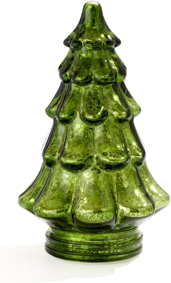 Red Carpet Studios Light-Up Mercury Glass Christmas Tree, 12.6" - Large, Gold Ombre