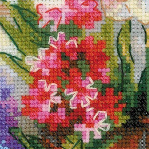 RIOLIS Cross Stitch Kit - 1669 - Windowsill with Flowers, Multicolor, 40cm x 25cm - Image 3