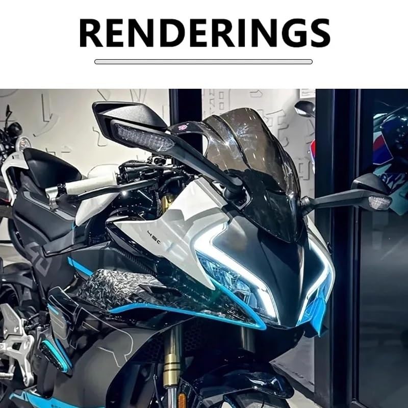 Carénage ailerons avant latéraux fixes moto de course - 3