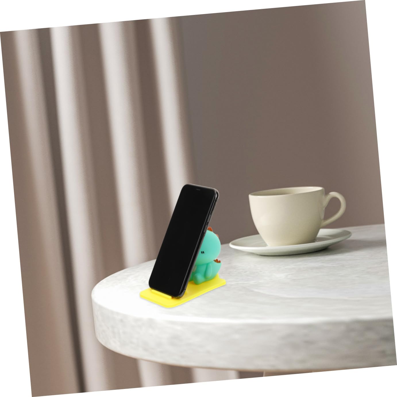 HOMSFOU 6pezzi Supporto Per Smartphone Cartoon Animali Supporto Regolabile Per Telefono Stile Adorabile Per Scrivania Da Dinosauri Per Videochiamate e Visione Di Film