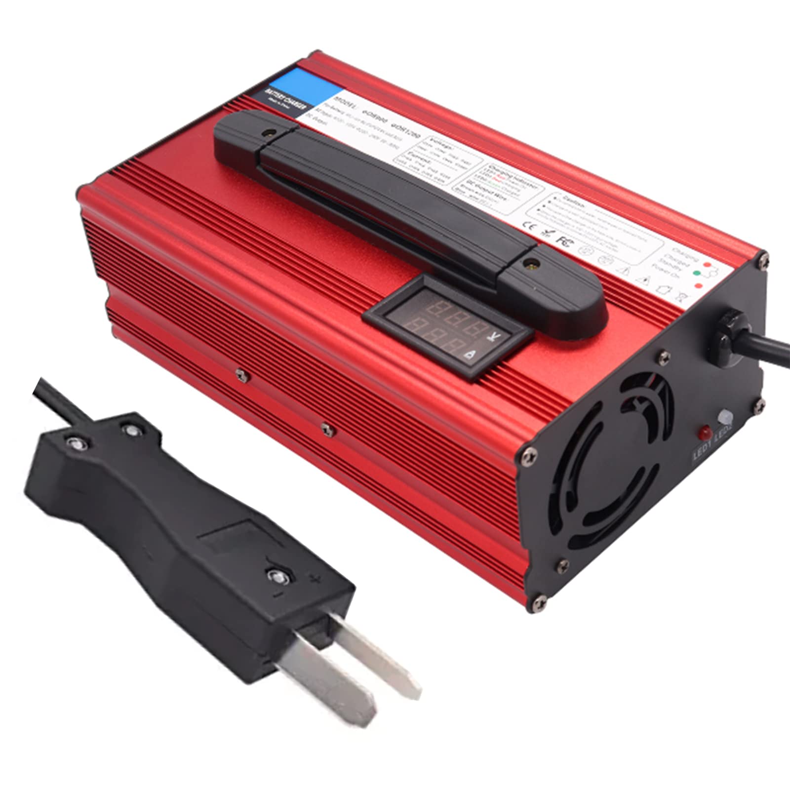 Reemplazo del Cargador De Batería del Carrito De Golf De 48 Voltios Y 16 Amperios para La Carga De La Luz LED De Estado del Carrito De Golf del Coche del Club De 48 Voltios