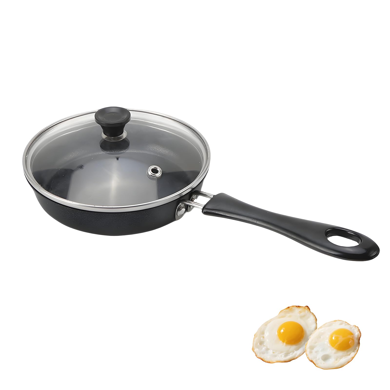 Egg Frying Pan 4 7 6 3 Inch Single Egg Durable Small Cooking Pot with Handle Nonstick Frying