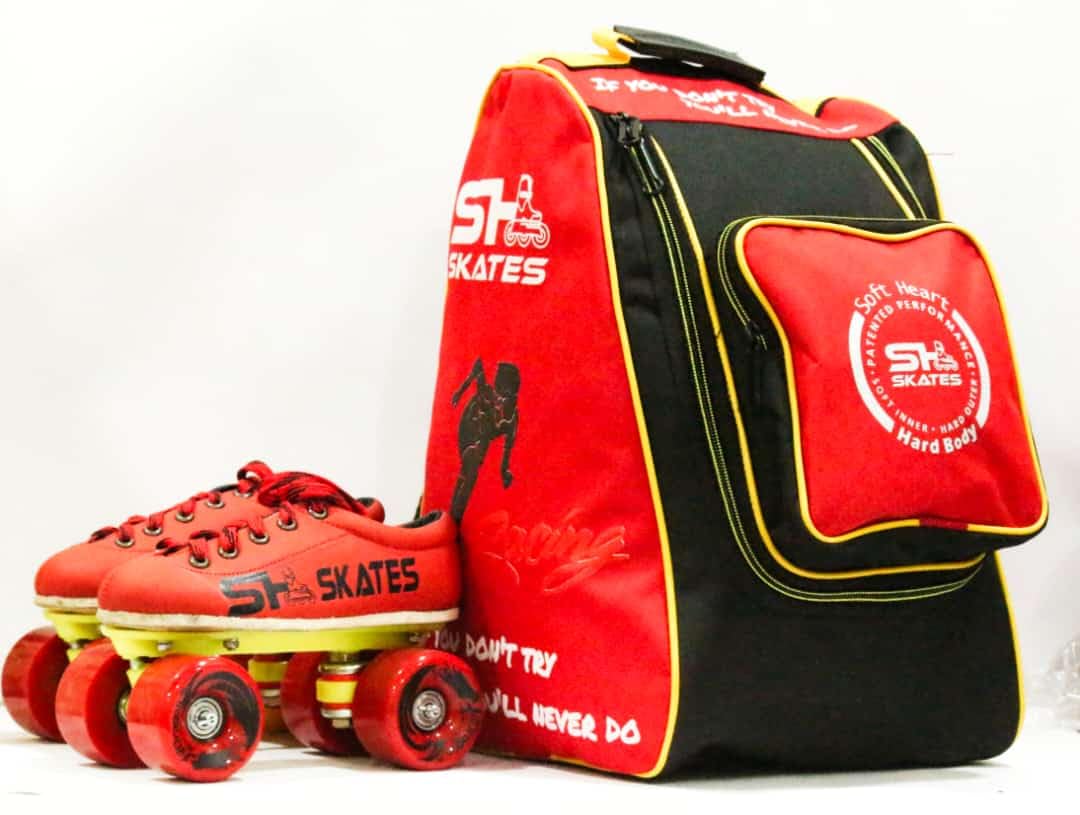 SH Racing Dragon Quad Speed Skates, 65mm Wheels, 78A Hardness (19cm (Small UK 12))-image-42