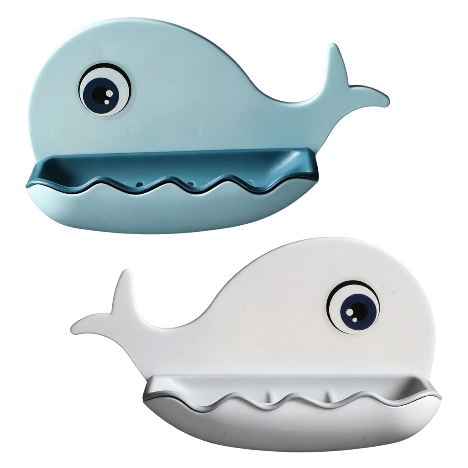 Whale Themed Bathroom Shelf Watertight Wall Mount Soap Dishes Drillless Required Easy Installation Soap Dishes Shower Organizers Drillless