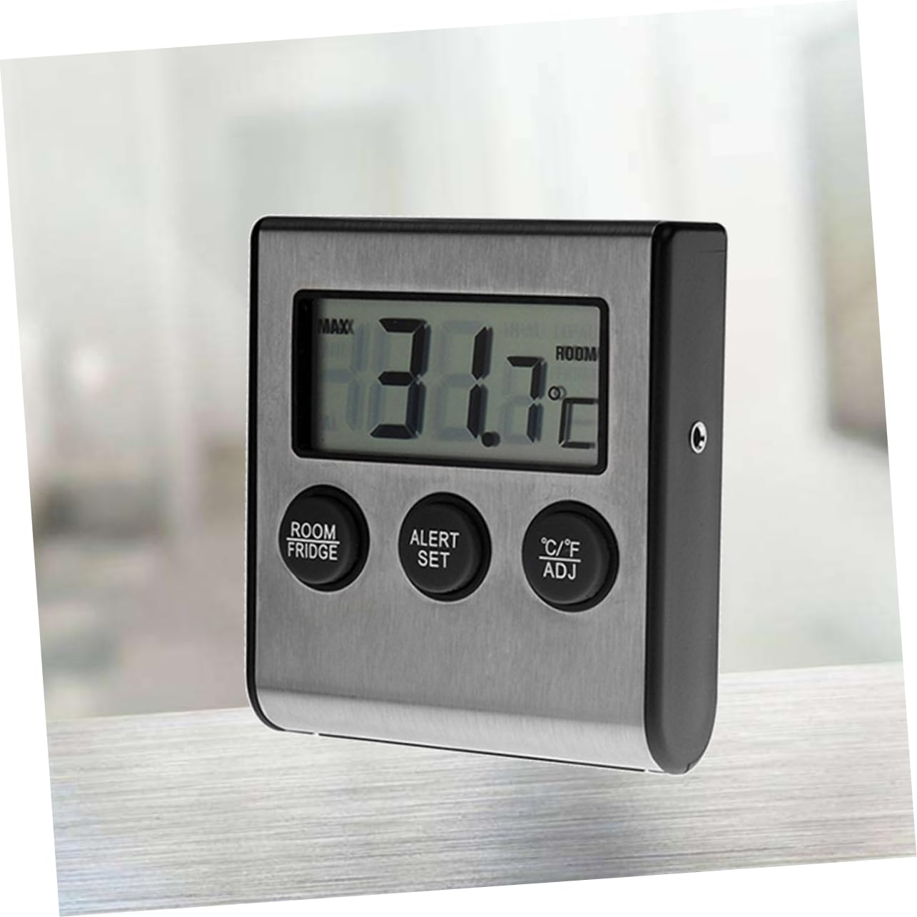 PRETYZOOM 2pezzi Termometro Digitale Per Frigorifero Con Allarme Di Alta e Bassa Temperatura Strumento Compatto Per Cucina Display Lcd Senza Batteria
