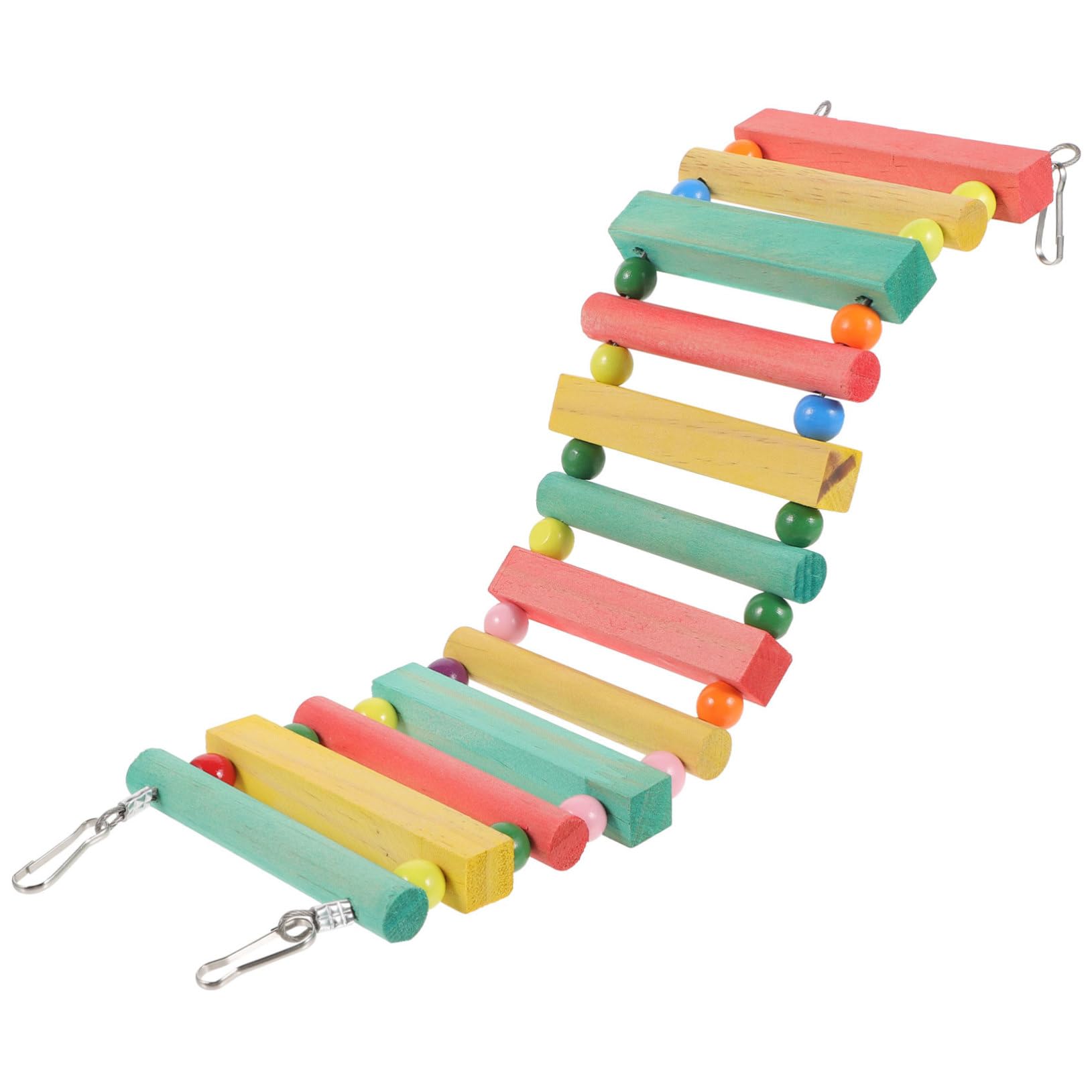 Happyyami Large Bird Ladder Parrot Toys Parrot Climbing Ladder Toy for Cockatiels