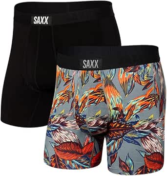 Saxx Men's Underwear - Ultra Super Soft Boxer Briefs with Fly and Built
