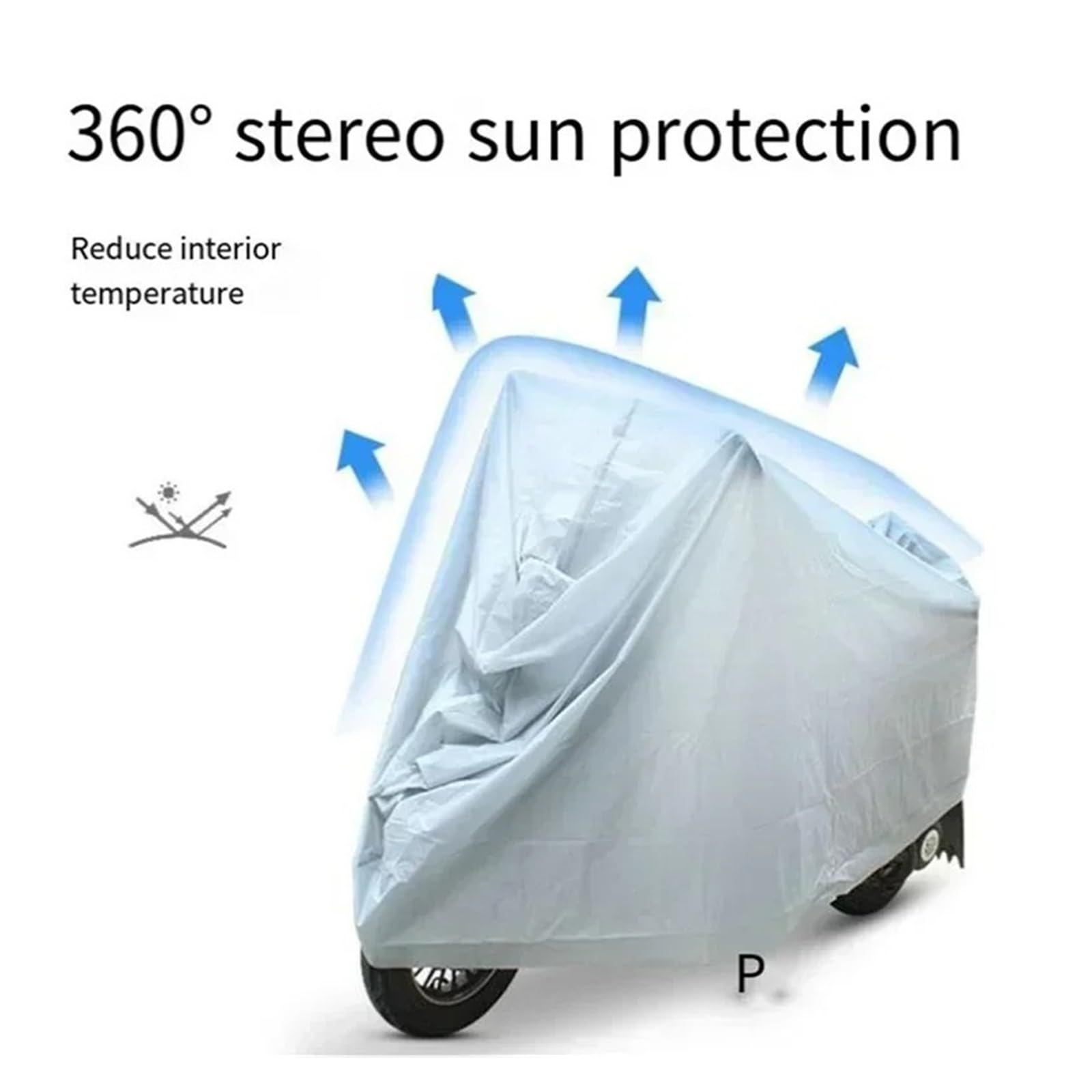 Funda para Moto Scooter para Cubierta Impermeable para Lluvia Vehículos Eléctricos Parasol para para Coche Prueba Polvo para Un Elegante(S 100X200CM)