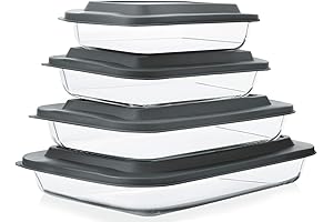 8-Piece Glass Bakeware Set: Ultimate Versatile Baking Solution