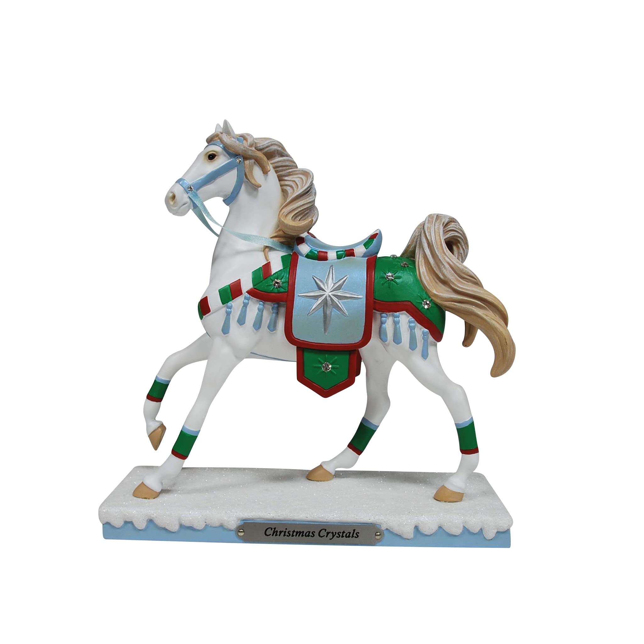 Trail of Painted Ponies figurine de Noël Enesco pour décoration de table festive