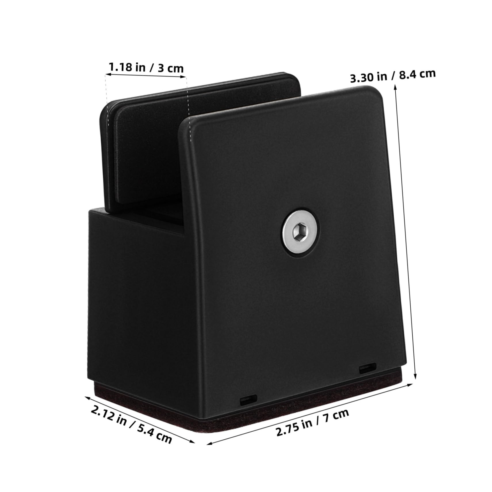 HOODANCOS 4Pcs Adjustable Metal Furniture Risers for Desk Bed Sofa Cabinet Height Extenders with Clamp Design Floor Protection Heavy Duty Support for Various Furniture Legs