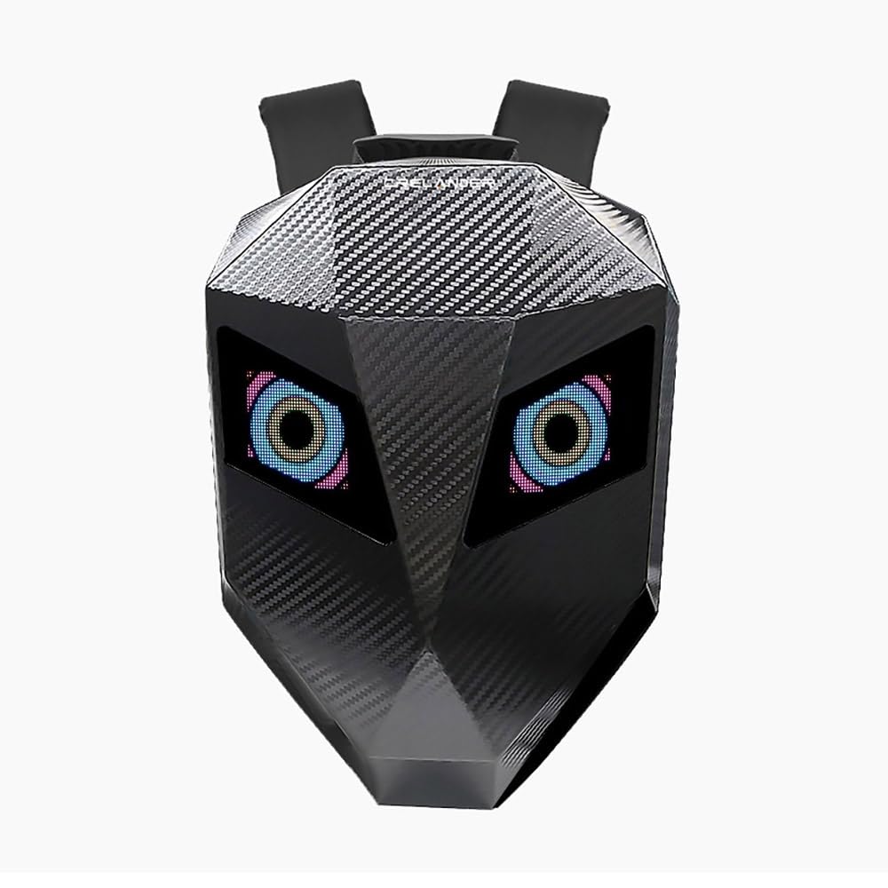 LED-Motorradrucksack AURUM - Mit Smart Display & Power Bank