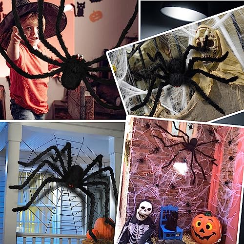 Araignée d'Halloween 3m à pattes articulées résistante aux intempéries - 5