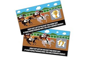 Festive Kentucky Derby Scratch Off Game Cards (32 PCS)