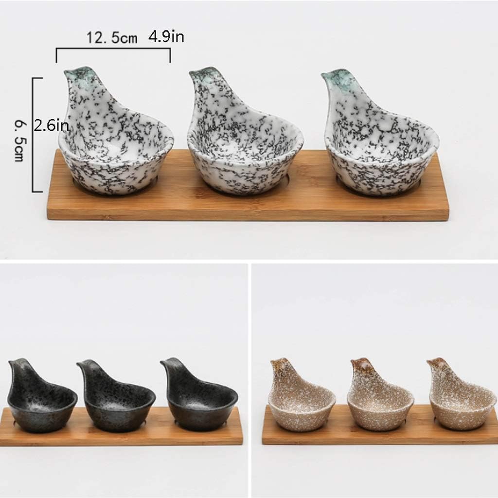 GeRRiT Snack Serving Dishes Creative Multipurpose Ceramic Sauce Dish Seasoning Dishes Sushi Dipping Bowl Appetizer Plates Serving Dish Saucers Bowl Dessert Dishes