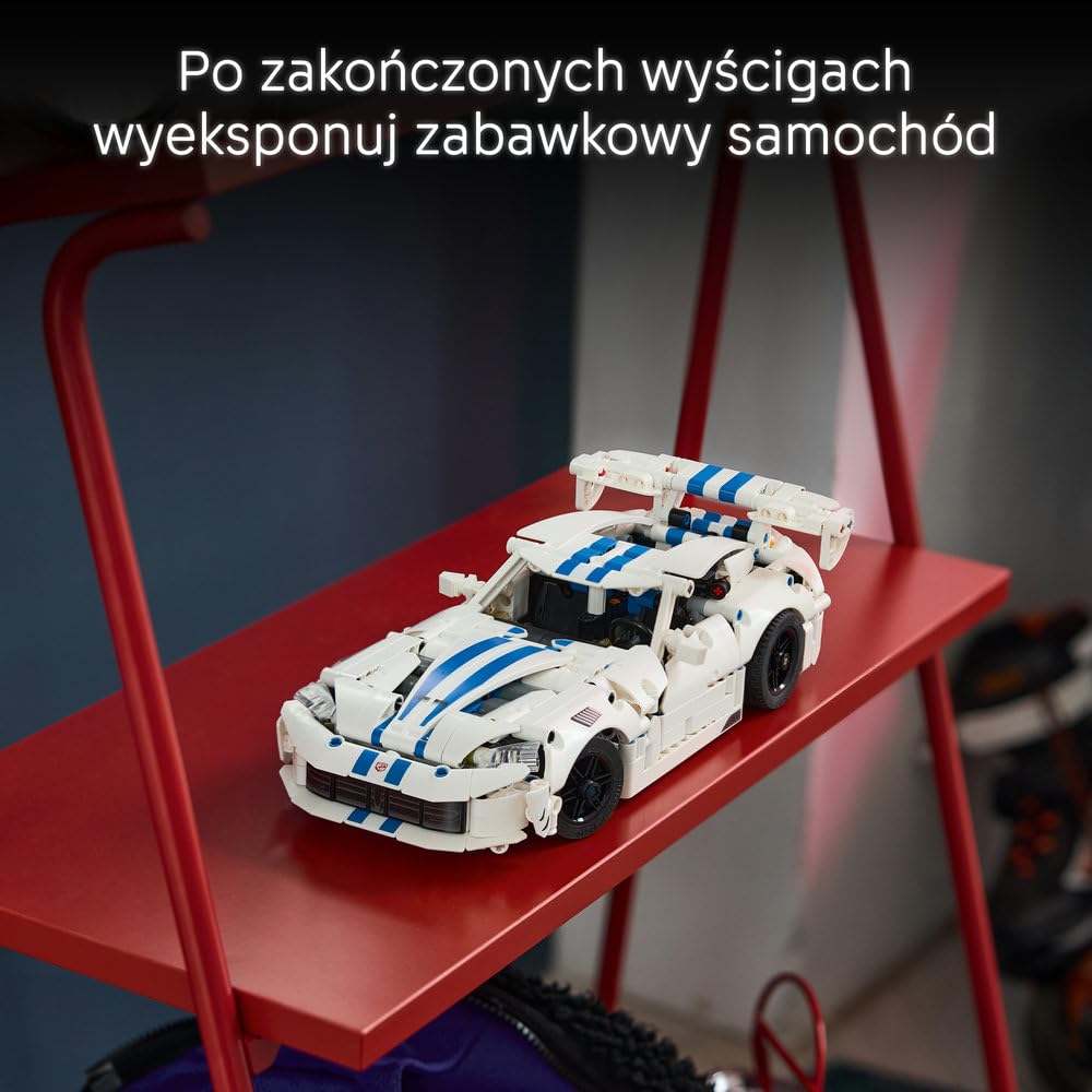 LEGO Technic Samochód sportowy Dodge Viper GTS-R 42234 | Model samochodu, klocki konstrukcyjne Technic, prezent dla fana motoryzacji, zabawka dla 10-latka, 805 elementów