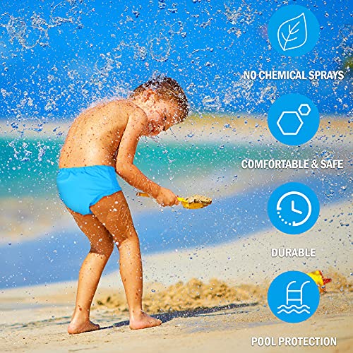Huukeay 4 Pieces Swim Diapers Reusable Baby Swim Diapers Adjustable Snap Swim Diapers Washable Pool Swim Diapers For Unisex Baby Girls Boys (White, Blue, Green, Rose Red, 12-24 Month) #TOP5