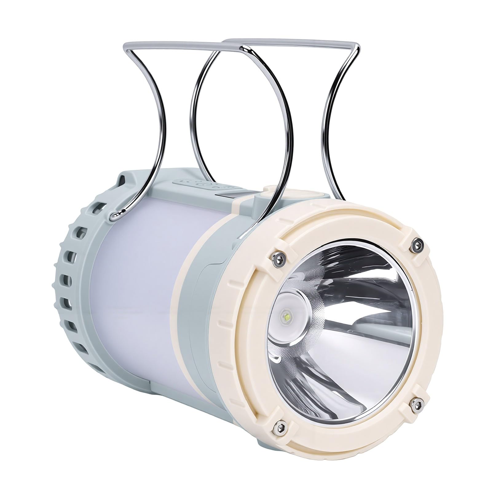 Chrees Lampada da Campeggio con Ventola, Luce Ricaricabile Impermeabile