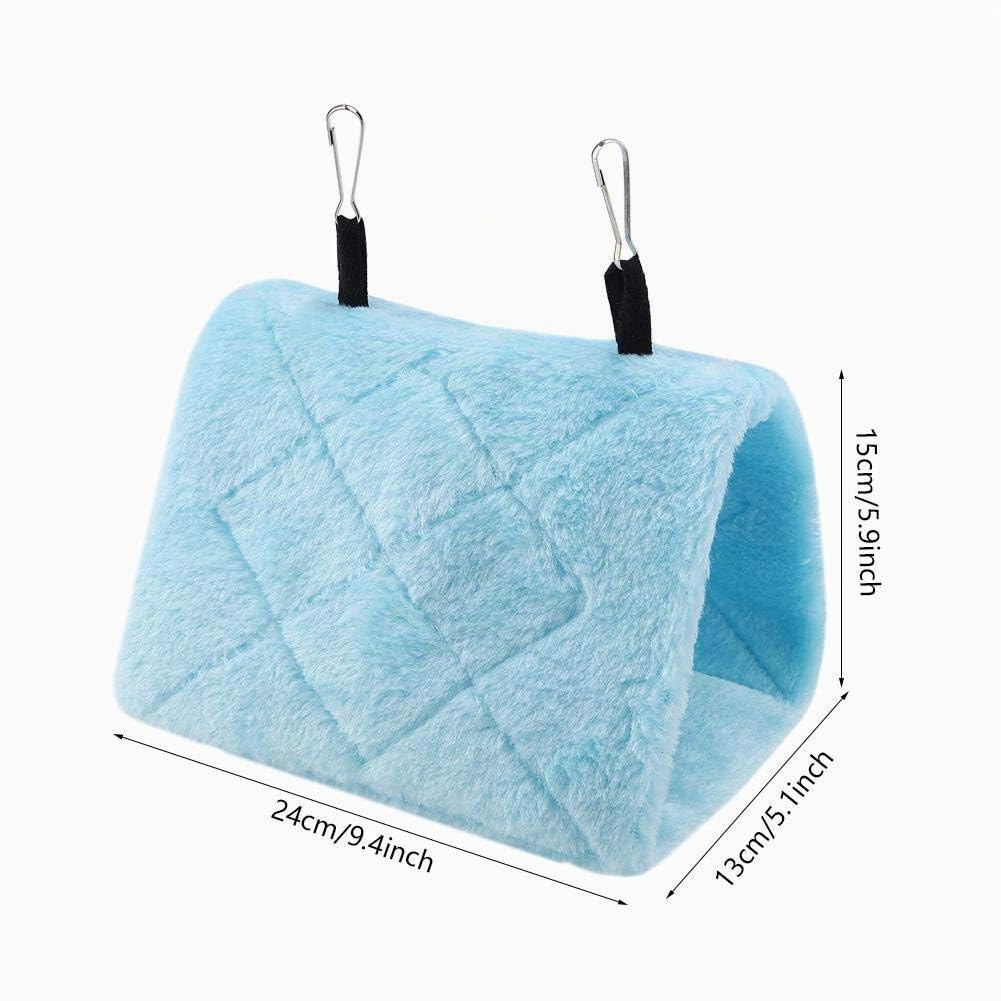 TOPINCN - Amaca per Uccelli Calda Morbida Tessuto Felpato Appendere alla Gabbia Uccelli Pappagalli Ideale per linverno Calda Funge Sia Letto Che Giocattolo Include Borsa Cotone