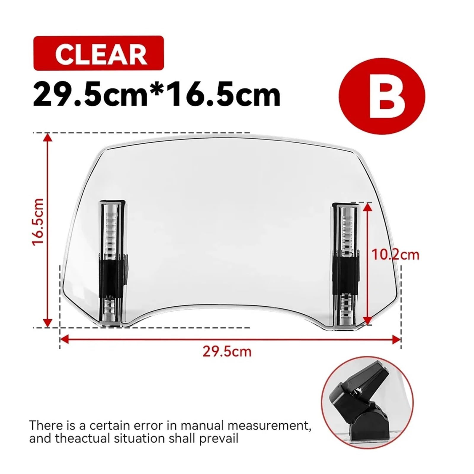 Estensione Universale Per Parabrezza Per Motocicletta Deflettore Regolabile Con Morsetto Per Parabrezza Per BM&W Per KAWASAKI Per Yam&aha Per Hon&da Deflettori