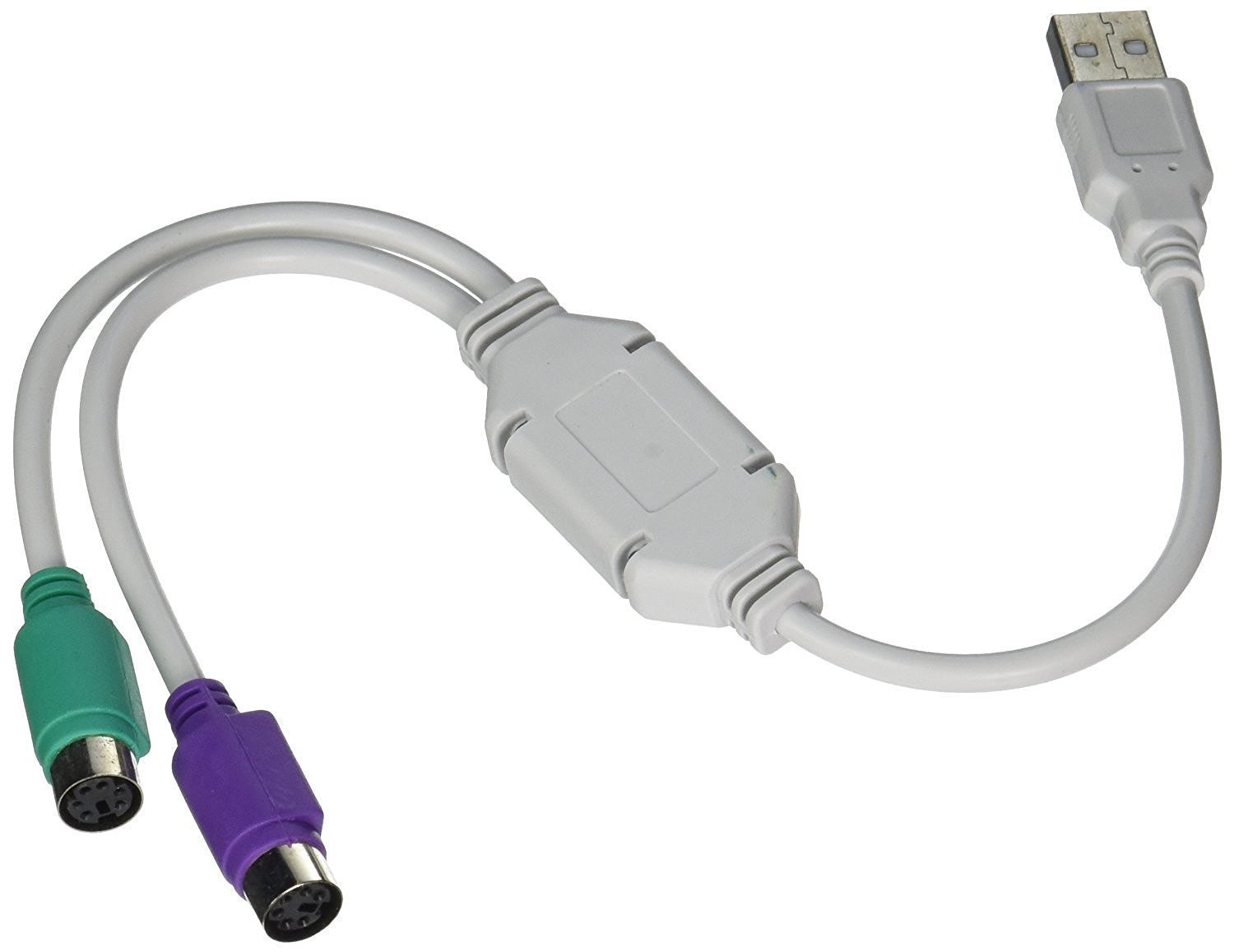 Sellingal USB to PS2 Converter Cable for Keyboard Mouse - Plug and Play