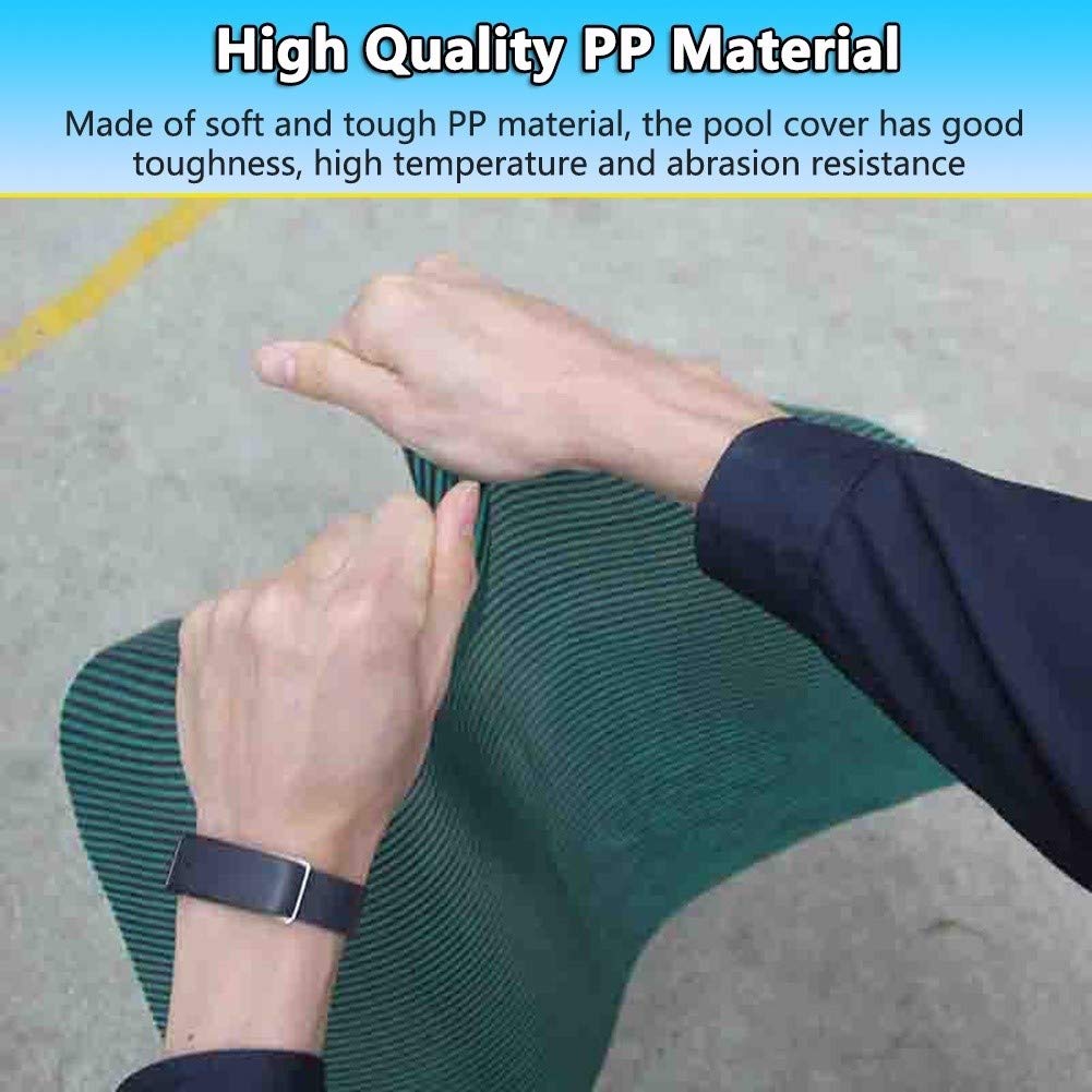 IBOWZ Cobertor Solar para Piscinas Cubierta de Piscina al Aire Libre de Invierno, Cubierta de Piscina de Seguridad de Material PP, para Garden Hotel Home, diseño de prevención de Nieve