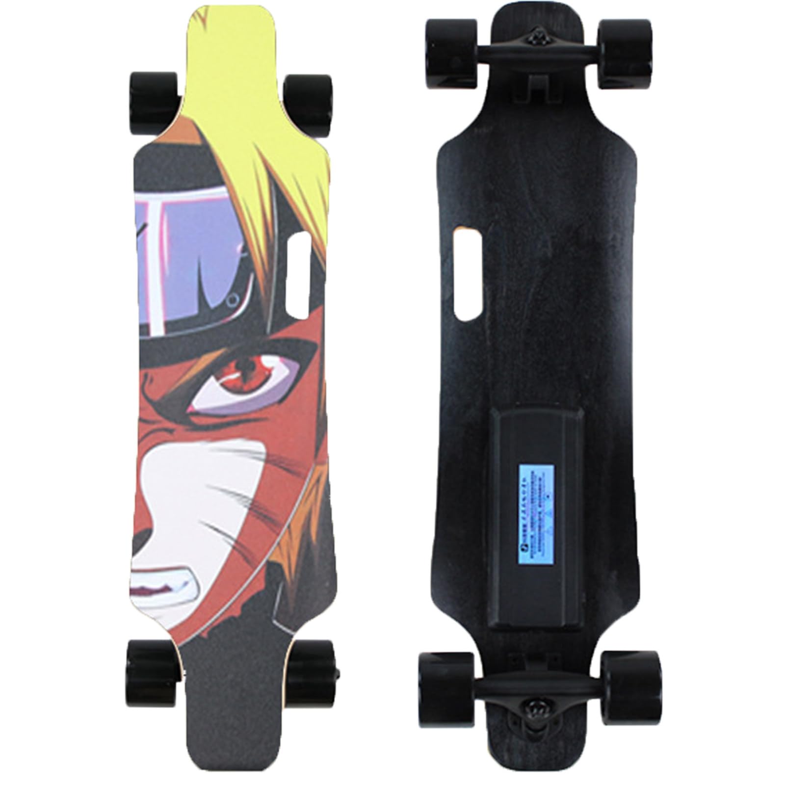 Pwekzxt F Electric Skateboard Longboard Or Adults, Easy Control With Remote,Commuting E-Longboard,Range 15Km, 200Lb Capacity, 7-Layer Maple Deck, Maximum Incline 15%