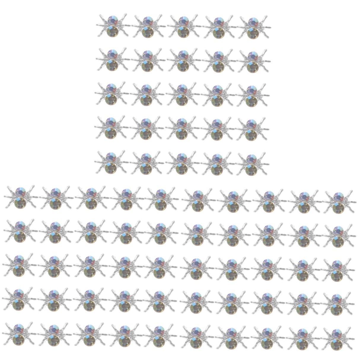 Healvian 300pezzi Charms Per Unghie Forma Di Ragno Per Decorazione Manicure Per Halloween e Occasioni Festive Adatti Unghie Naturali e Finte