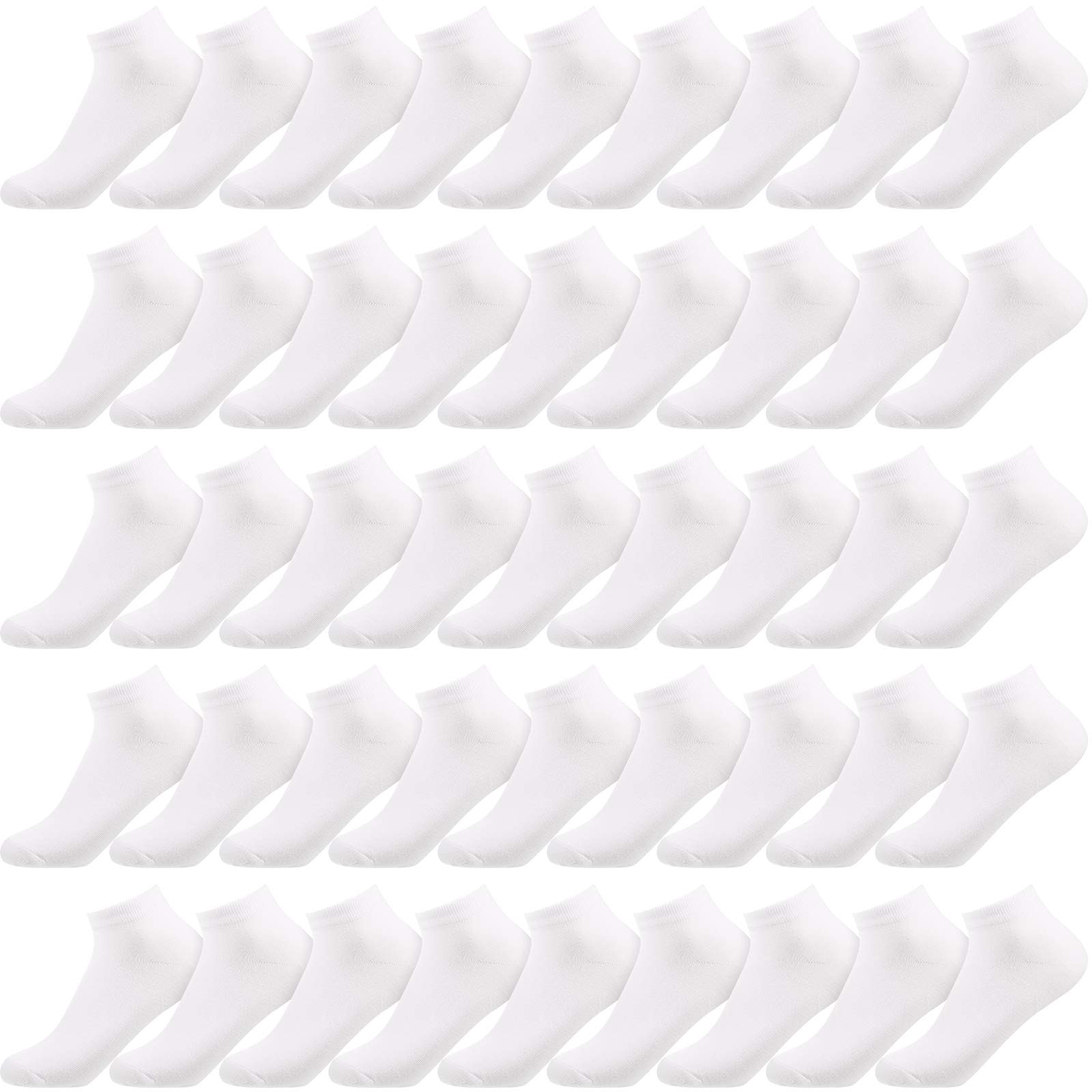 Syhood 60 Pairs No Show Socks Bulk Low Cut Socks for Men