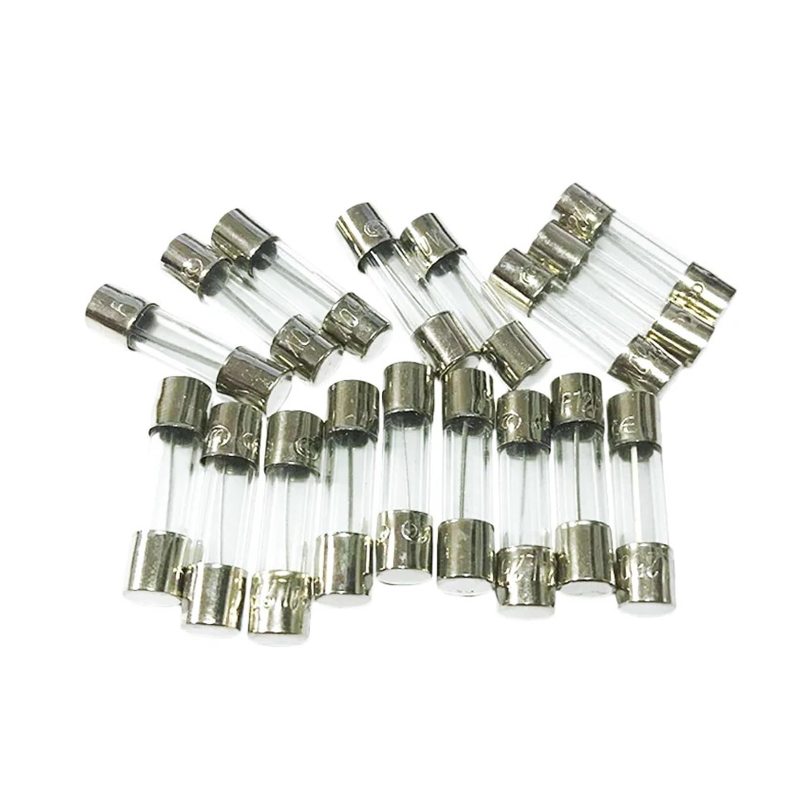 bezpieczniki, Bezpieczniki ceramiczne, bezpieczniki szklane 250 V 0,1 A-30 A Różne rozmiary Opakowanie 20 szt(250v F10a 20pcs,6X30mm Ceramics)