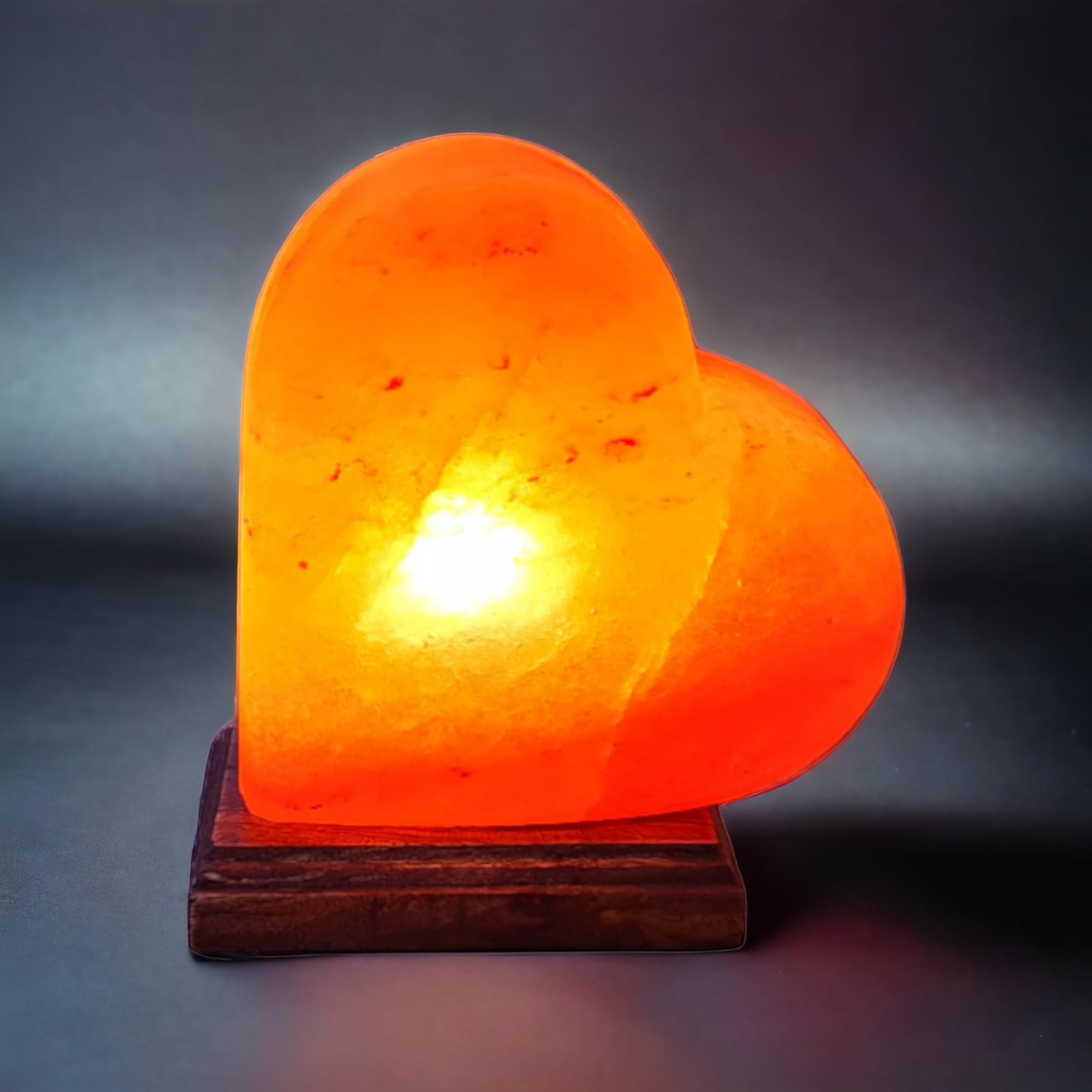 Lampe de sel Himalaya Cœur Taille L avec variateur de lumière
