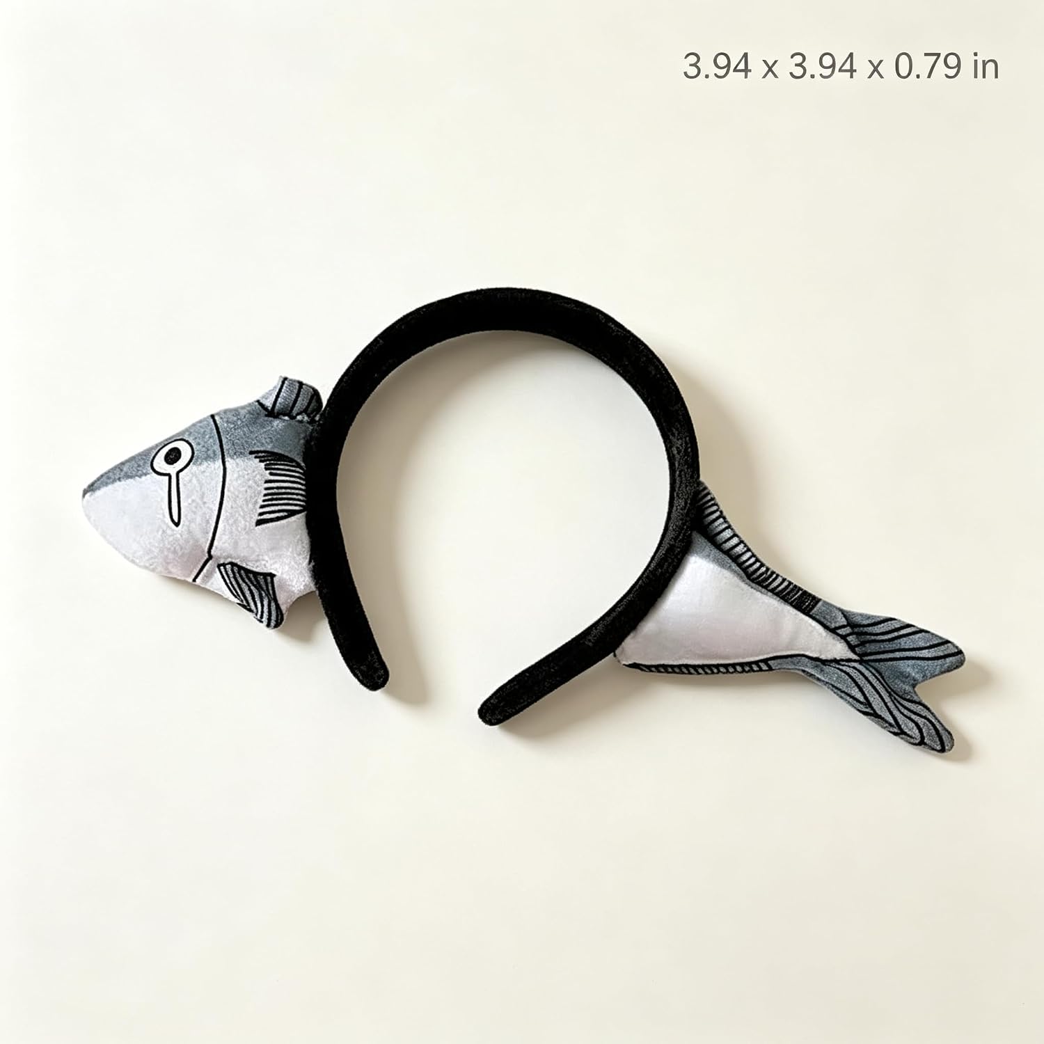 Salted Fish Headband Women Funny Salted Fish Hairband Makeup