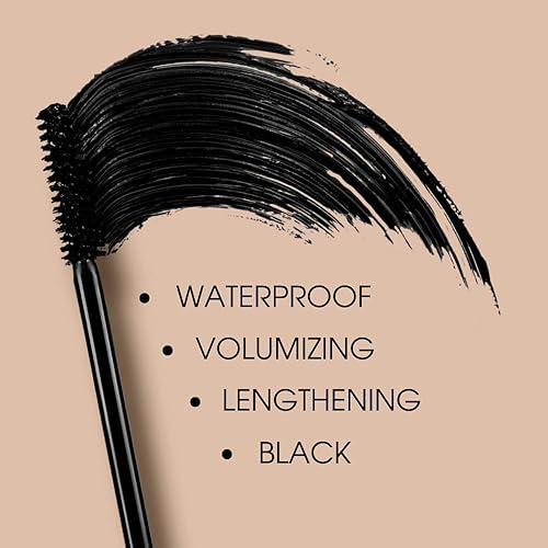 Miniatura 2 de LUMIÈRE Máscara Provocativa impermeable, voluminizadora, alargadora, máscara negra de larga duración, aspecto natural, 0.33 onzas