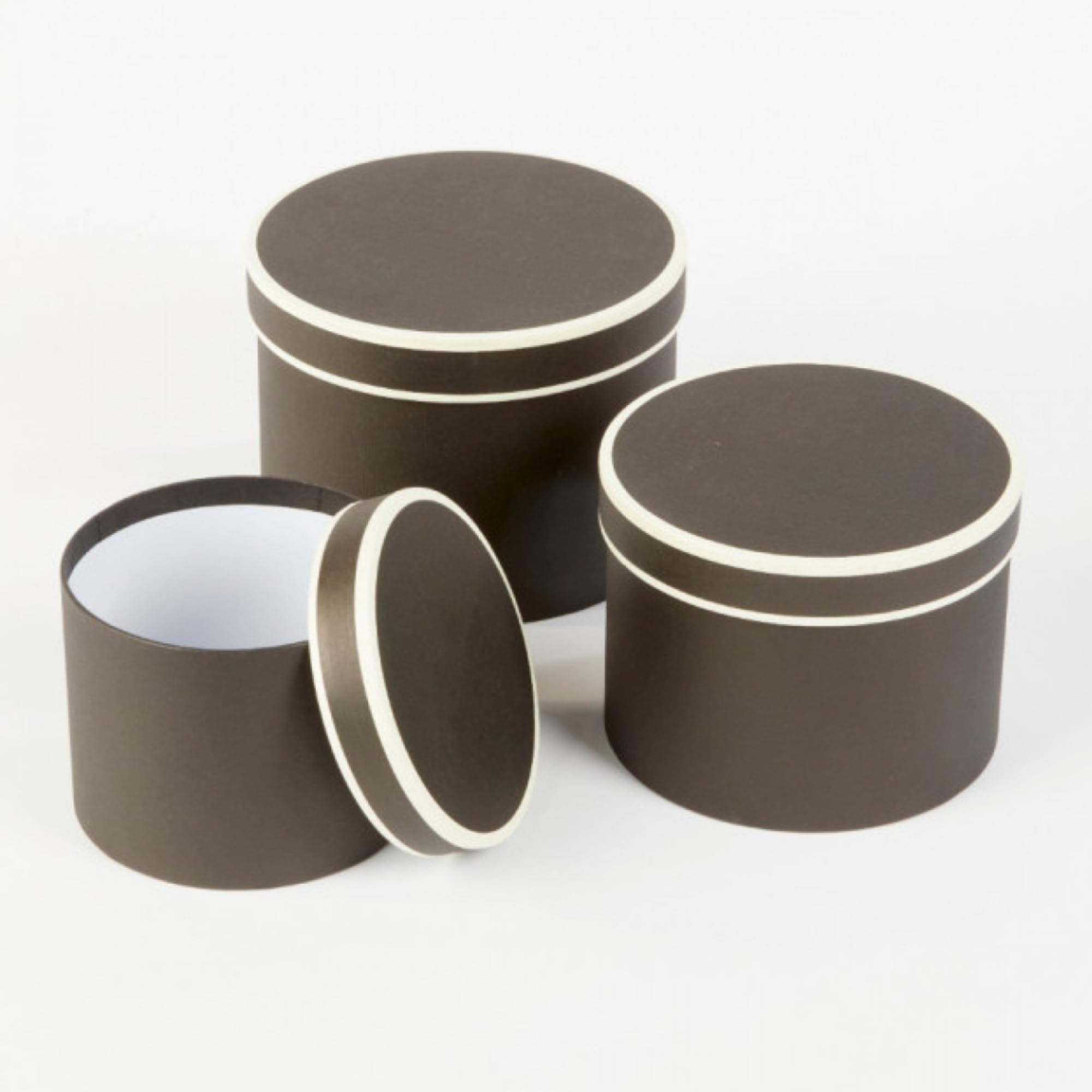 Oasis Paper Gift Box Empty, Decorative, Reusable, Multipurpose Birthday, Anniversary, Wedding, Return Gifts Hamper Packaging (Set of 3) Round Black & Cream (B08JVD2P6T) Amazon Price History, Amazon Price Tracker
