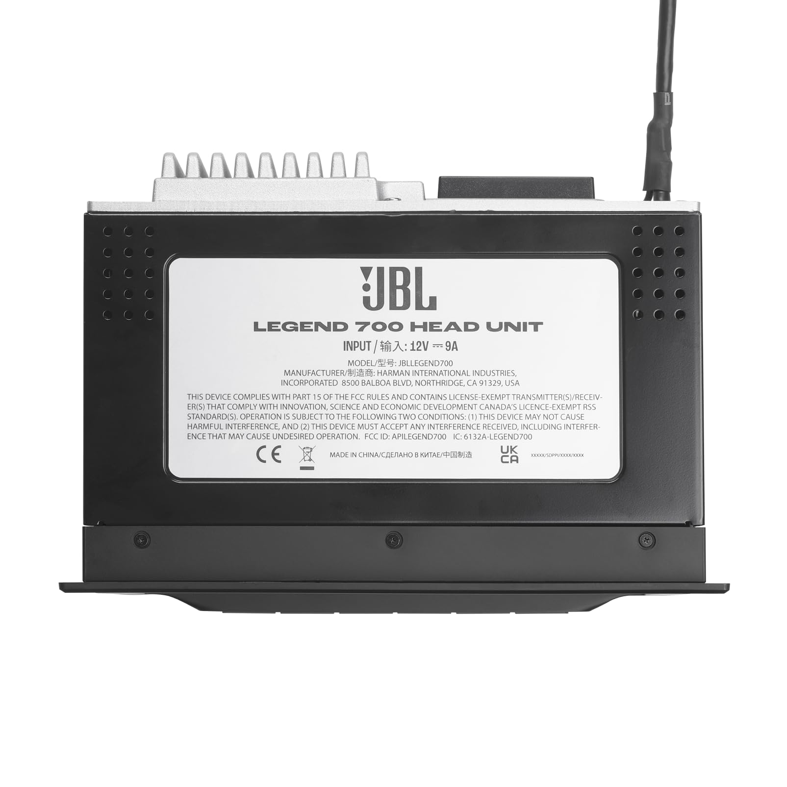 JBL Legend 700 autoradio 2-DIN multimediale, schermo touchscreen 7 pollici, Apple CarPlay & Android Auto wireless, Bluetooth, 4x50 W, preout 4V, FLAC, equalizzatore parametrico