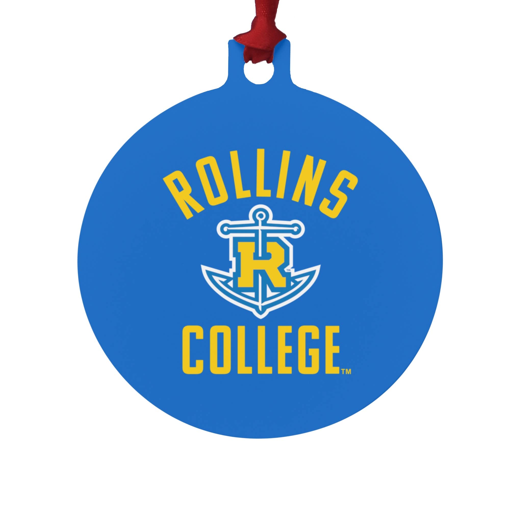 GRAPHICS & MORE Rollins College Tars Logo Aluminum Holiday Christmas Tree Ornament - 3.0