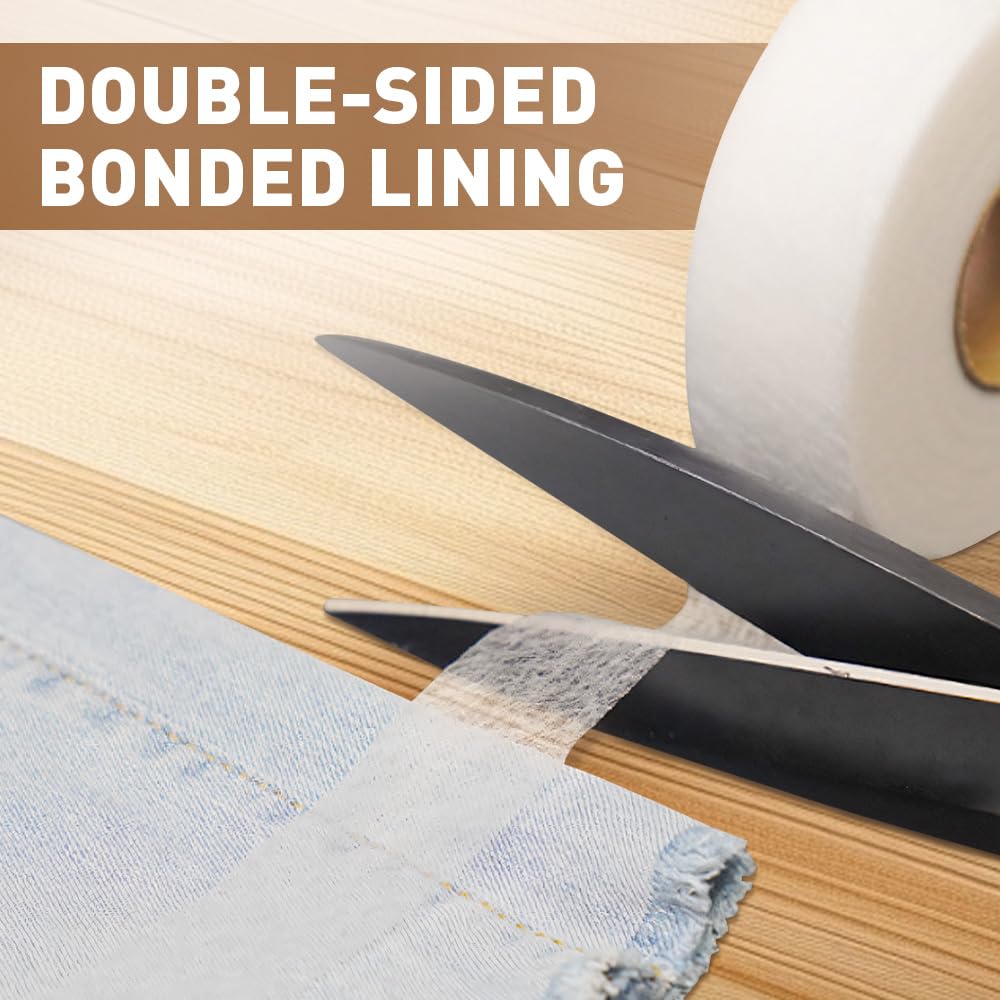 1 Rouleau 70 Yards (64m) Ruban Thermocollant Vetement 20mm De Large, Ruban Thermocollant Rideau