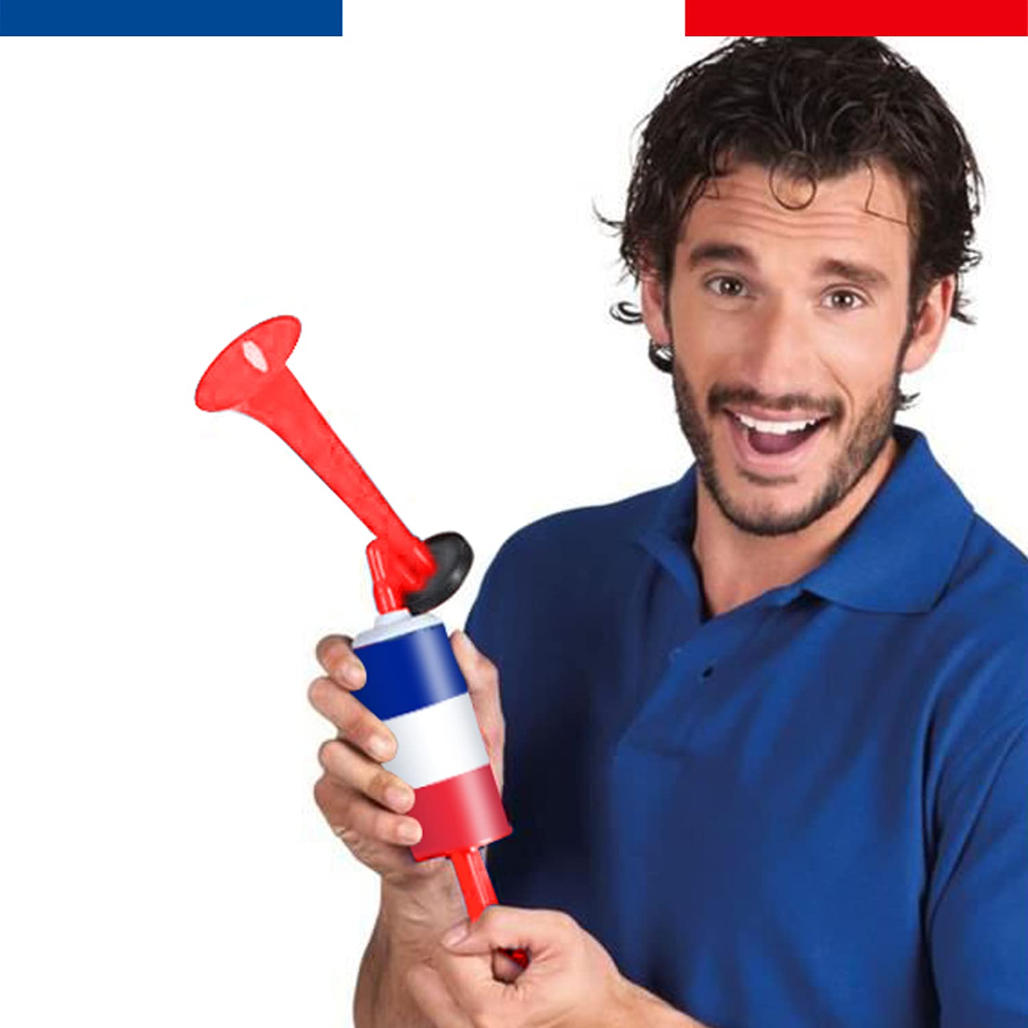 Corne de Brume Manuelle France Bleu Blanc Rouge Klaxon OriginalCup®