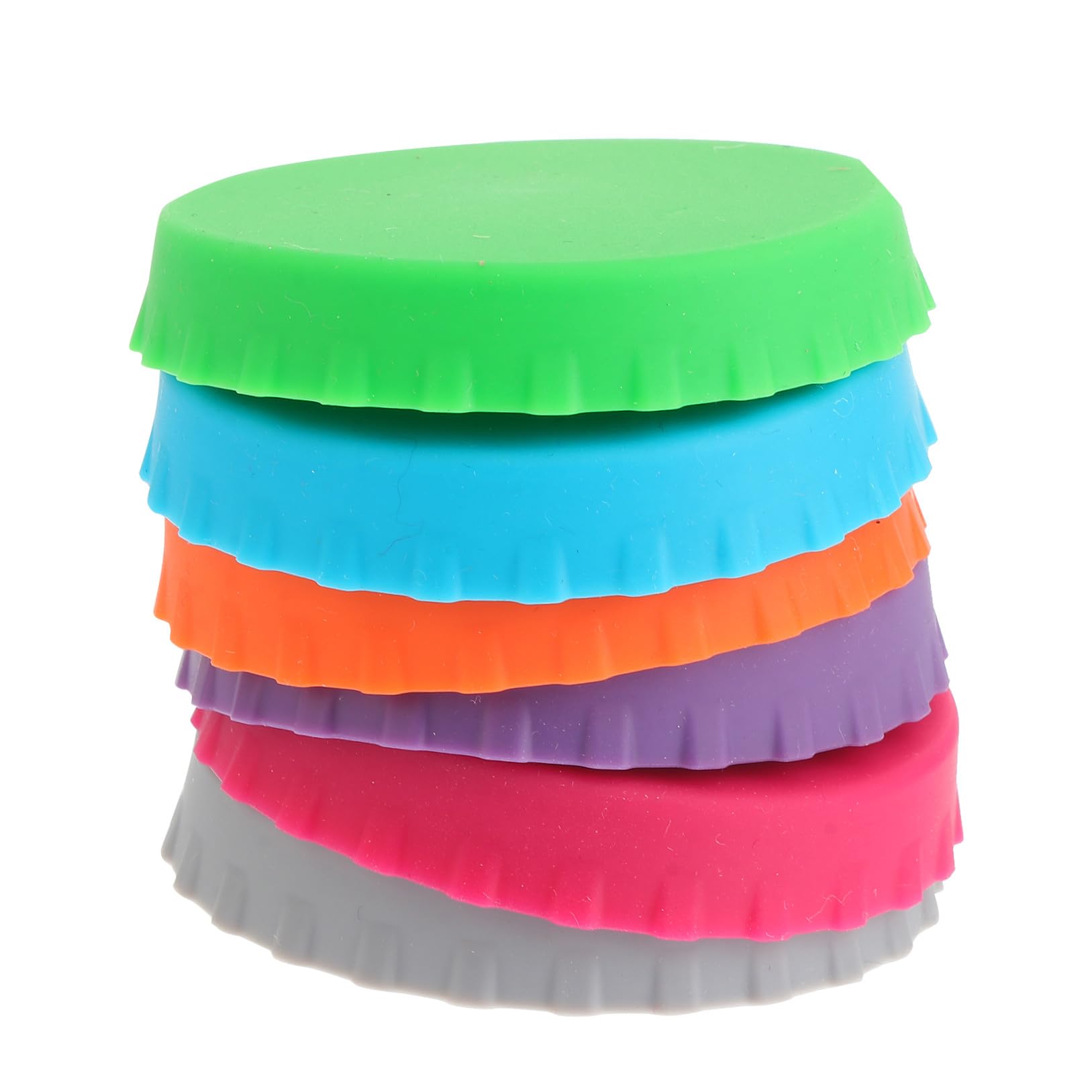 6 Couvercles Canette Silicone Anti-débordement Réutilisables