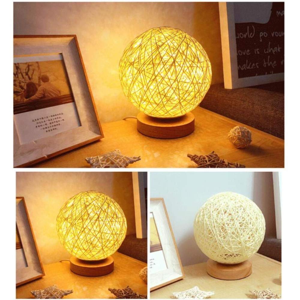 Luce da Tavolo Lampada da Comodino Lampada a Sfera E27 Conchiglia Bianco Metallo
