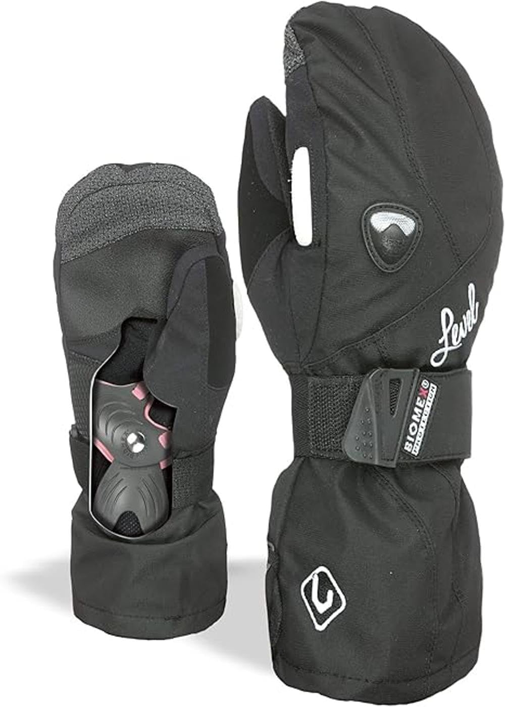 Level Butterfly Mitt Handschuhe Black XS