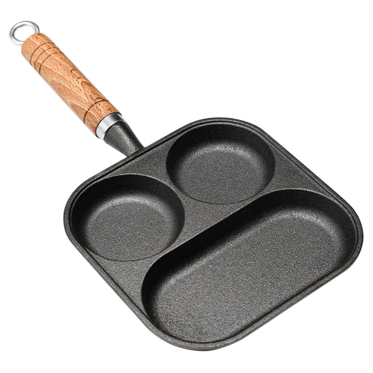 LALADEFIEE Cup Nonstick Breakfast Pan Multifunctional Egg Frying Pan Burger Cooker Easy to Clean Divided Cookware for Healthy Cooking for Busy Mornings