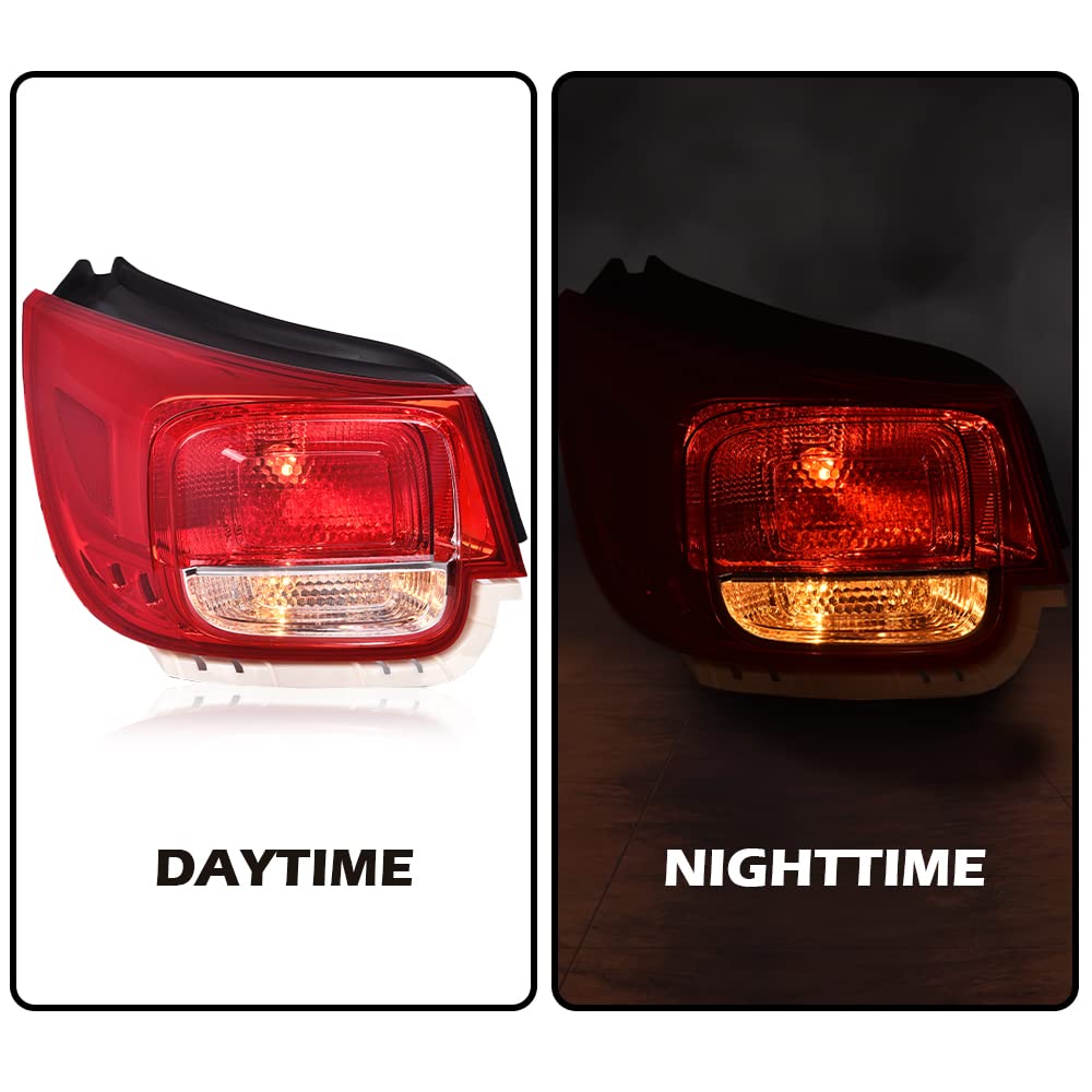 PIT66 LED Tail Light Brake Lamp Compatible with Malibu LT LS Eco 2013 2014 2015/ Malibu Limited 2016 GM2804110, 23294318 Outer Driver Left Side